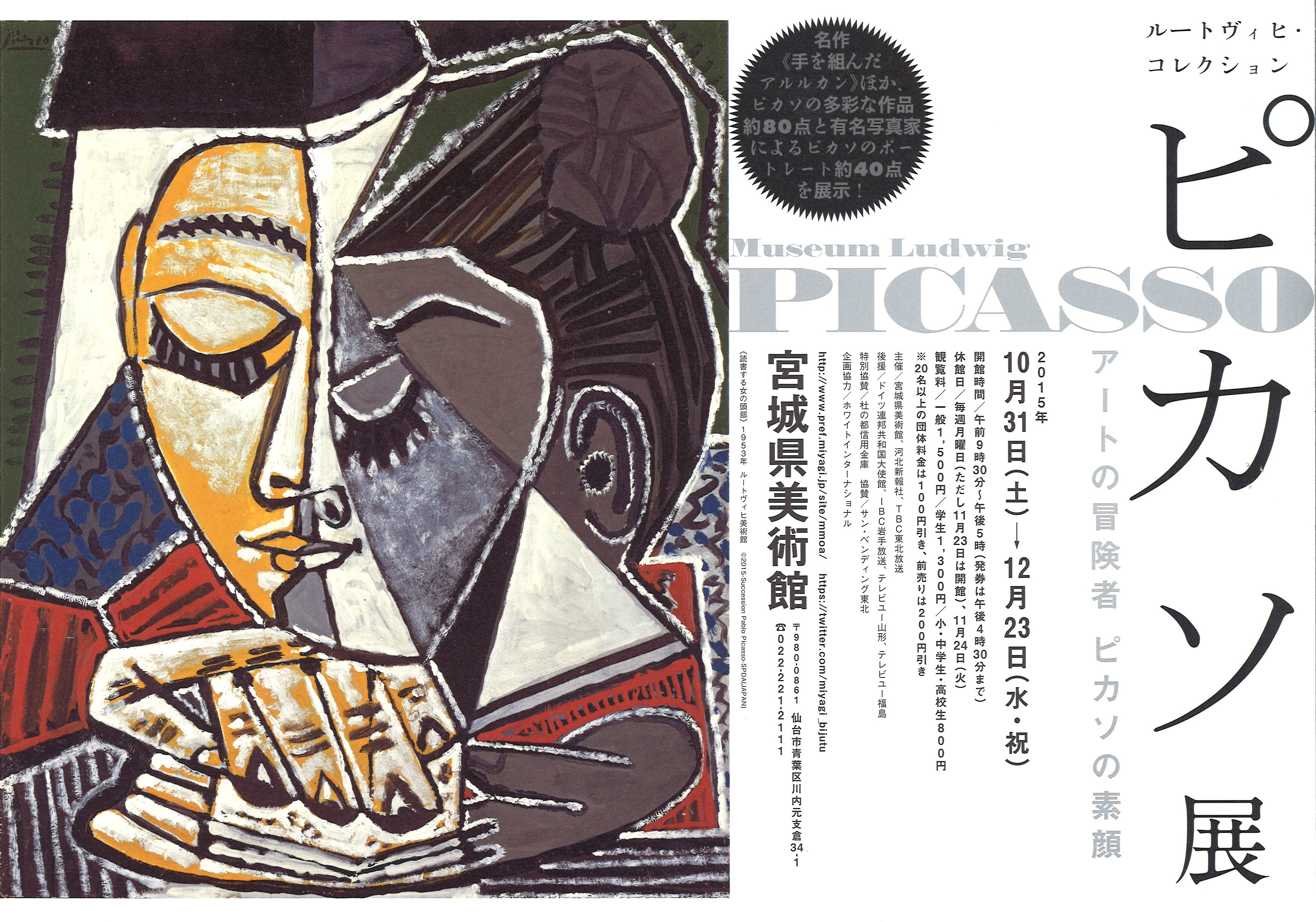 ルートヴィヒ・コレクション ピカソ展　チラシ