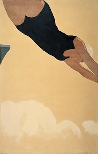 恩地孝四郎《ダイビング》