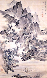 森寛斎《夏景山水図》1863年