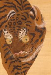 桑山玉洲《猛虎図》(部分) 江戸時代(18世紀) 和歌山県立博物館蔵