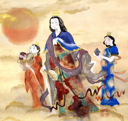 冨田溪仙《「列仙」のうち西王母》1920年 滋賀県立近代美術館蔵