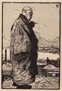 山本鼎《漁夫》1904年