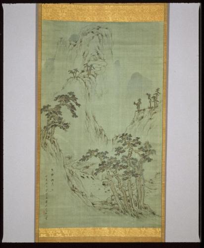 松林山水図　
