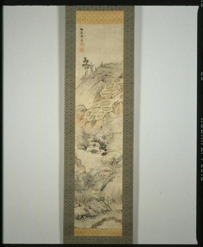 夏景山水図