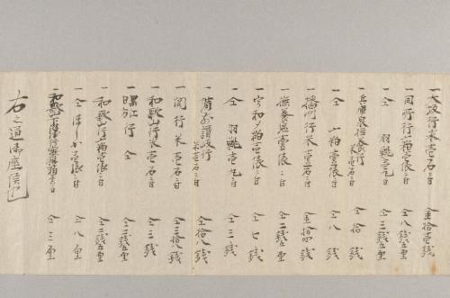 紀伊国海士郡塩津浦船仲間運賃定書
