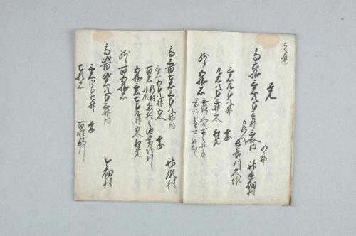 那賀郡東岩出并今畑村･同郡池田組山論吟味裁許帳・馬瀬山筋一巻扣・海神･春日両社願出写シひかへ･氏子共神主出入願書