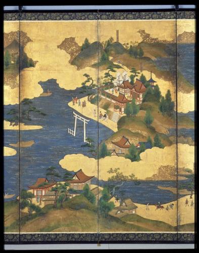 厳島和歌浦図屛風