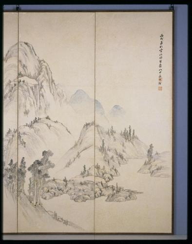 山水図屛風
