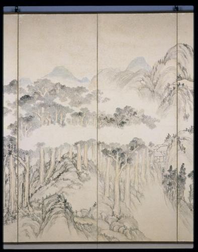 山水図屛風