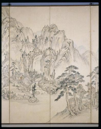 山水図屛風