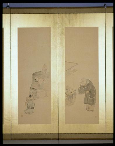 月次風俗図押絵貼屛風