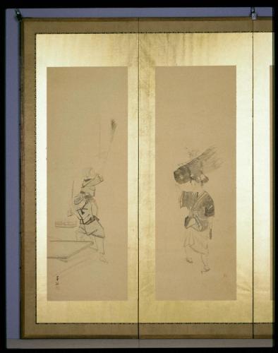 月次風俗図押絵貼屛風
