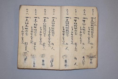 紀伊国那賀郡動木村御検地帳写