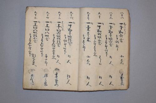 紀伊国那賀郡動木村御検地帳写