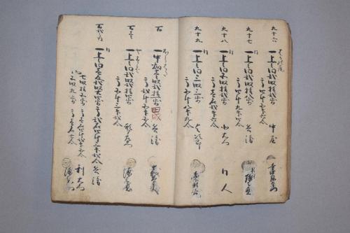 紀伊国那賀郡動木村御検地帳写