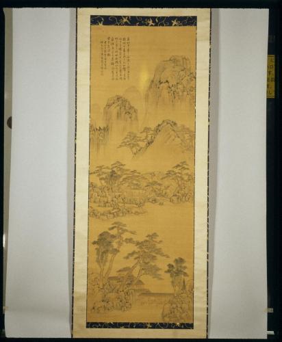 金箋山水図