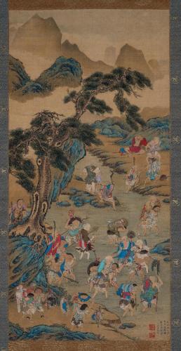 渡水羅漢図