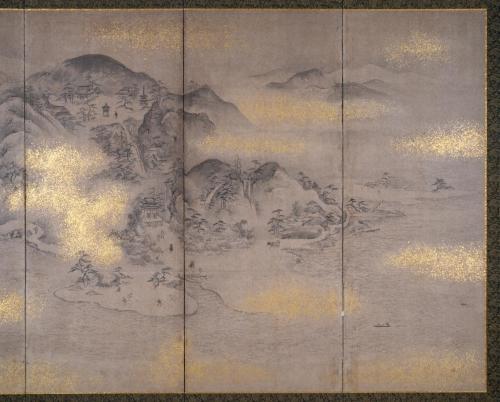 和歌浦名草山図屏風