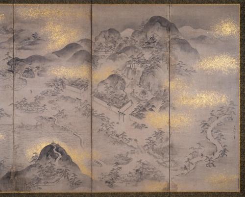 和歌浦名草山図屏風