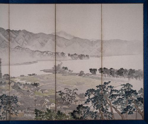 和歌浦図屏風　堀田象雲筆