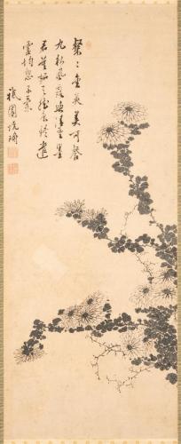 墨菊図