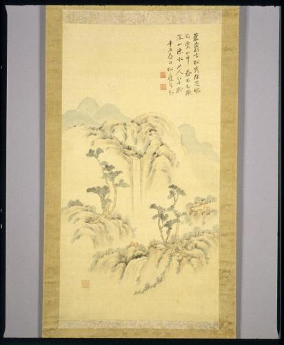春景山水図