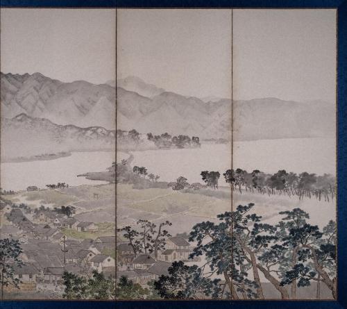 和歌浦図屏風　堀田象雲筆