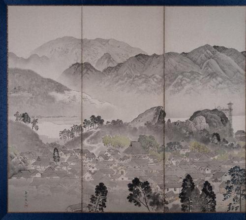 和歌浦図屏風　堀田象雲筆