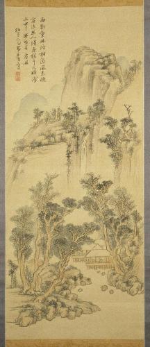 夏景山水図