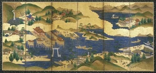 和歌浦厳島図屛風