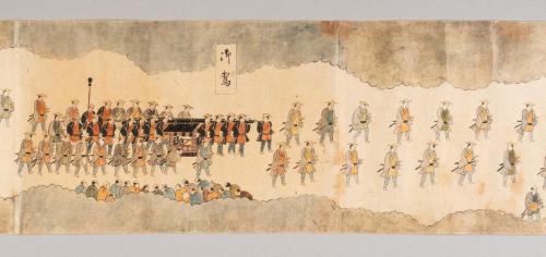 徳川斉順帰国行列図