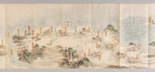 中辺路･大辺路及熊野川図