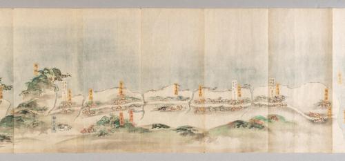 中辺路･大辺路及熊野川図