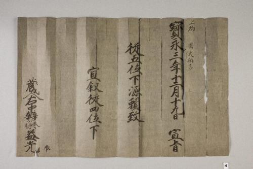 紀州歴代藩主叙任口宣案･宣旨･位記(附･上卿職事書上)