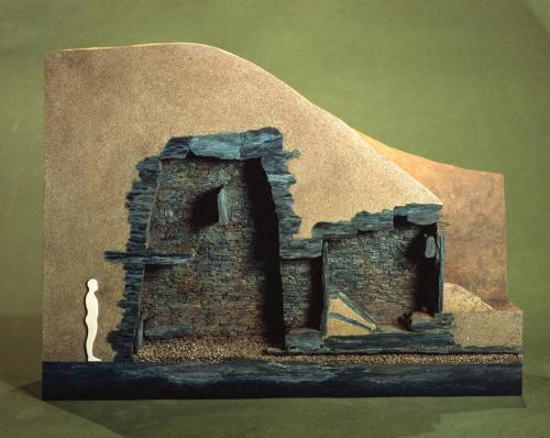 前山B53号墳後円部横穴式石室模型