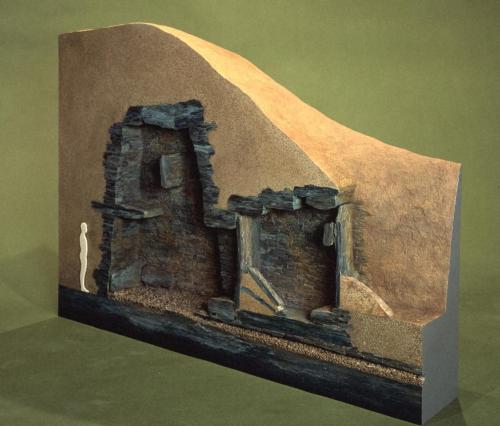 前山B53号墳後円部横穴式石室模型