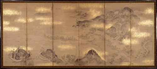 和歌浦名草山図屏風