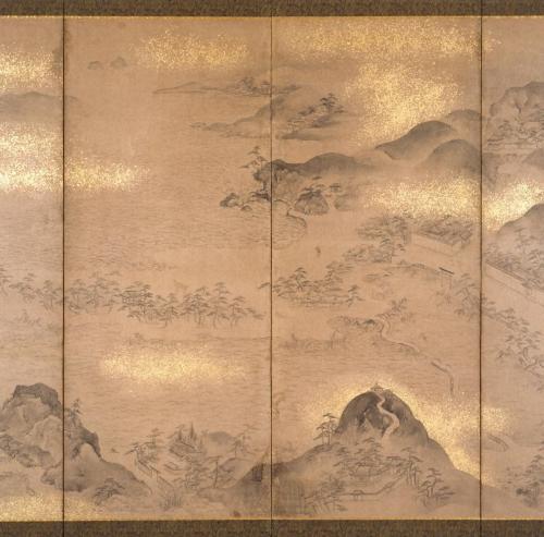 和歌浦名草山図屏風