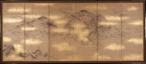 和歌浦名草山図屏風