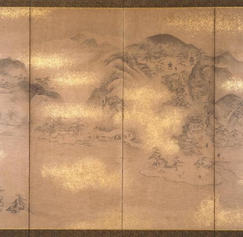 和歌浦名草山図屏風
