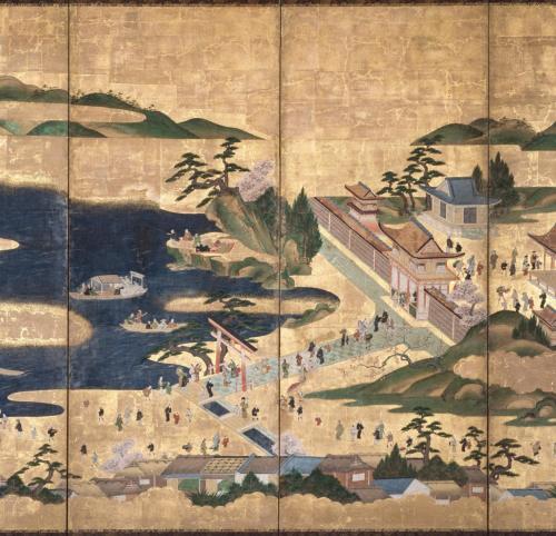 和歌浦厳島図屏風