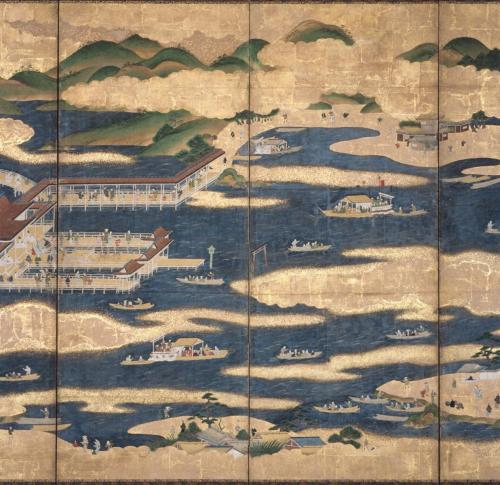 和歌浦厳島図屏風