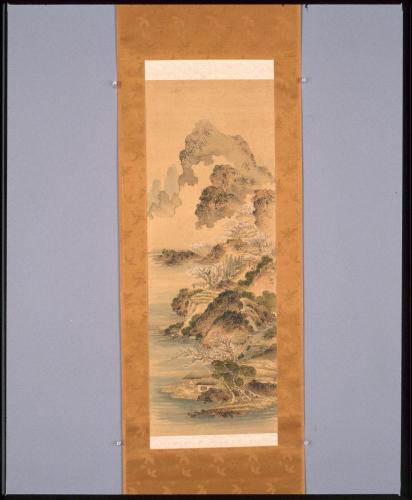 春景山水図