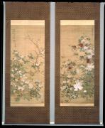 四季草花図
