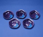 瑞芝焼  交趾写二彩牡丹皿