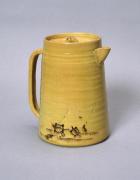 瑞芝焼  黄瀬戸写亀絵水注