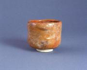 清寧軒焼　赤楽茶碗  銘「福禄寿」