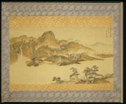 春景山水図