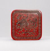 偕楽園製　堆朱中央卓