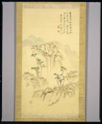春景山水図